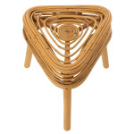 Paris Prix Tabouret En Rotin "Triangulaire" 42cm Naturel