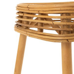 Paris Prix Tabouret En Rotin "Triangulaire" 42cm Naturel