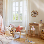 Paris Prix Tabouret Enfant En Bois 'Hévéa" 32cm Naturel