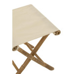 Paris Prix Tabouret Pliable Bambou "Stool" 42cm Naturel