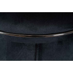 Paris Prix Tabouret Rond Design "Corin" 55cm Noir & Gris
