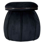 paris prix Tabouret Rond Design "Corin" 55cm Noir & Gris