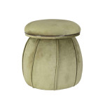 Paris Prix Tabouret Rond Design "Corin" 55cm Vert & Gris