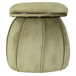 paris prix Tabouret Rond Design "Corin" 55cm Vert & Gris