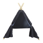 paris prix Tente pour Enfant "Havre de Paix" 116cm Bleu Foncé