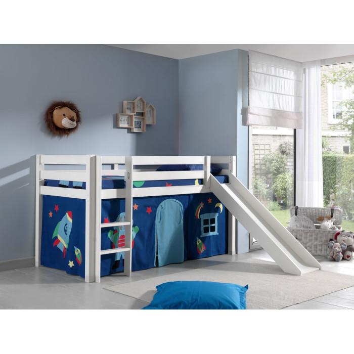 Paris Prix Tente Textile Pour Lit "Pino Astronaute II" Bleu