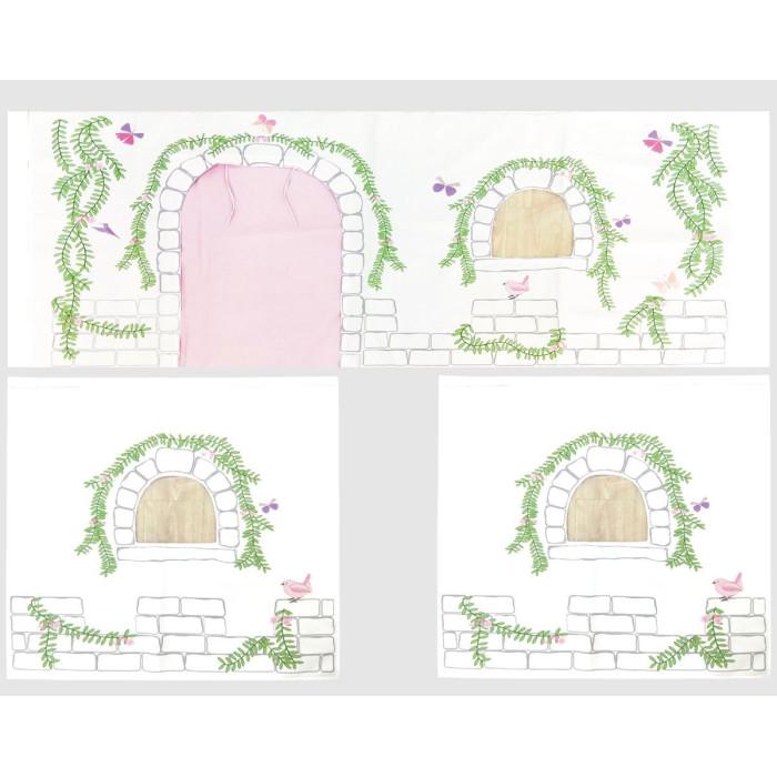 Paris Prix Tente Textile Pour Lit "Pino Birdy" 235cm Beige