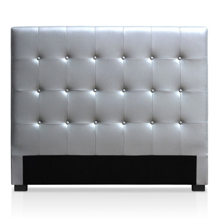 Paris Prix Tête De Lit Capitonnée "Amor" 160cm Argent