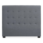 paris prix Tête de Lit Capitonnée en Tissu "Amor" 140cm Gris