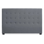 paris prix Tête de Lit Capitonnée en Tissu "Amor" 180cm Gris