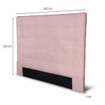 Paris Prix Tête De Lit Capitonnée "Ramino" 162cm Rose