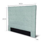 Paris Prix Tête De Lit Capitonnée "Ramino" 162cm Vert D'Eau