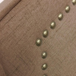 Paris Prix Tête De Lit Design En Tissu "Selena" 140cm Taupe