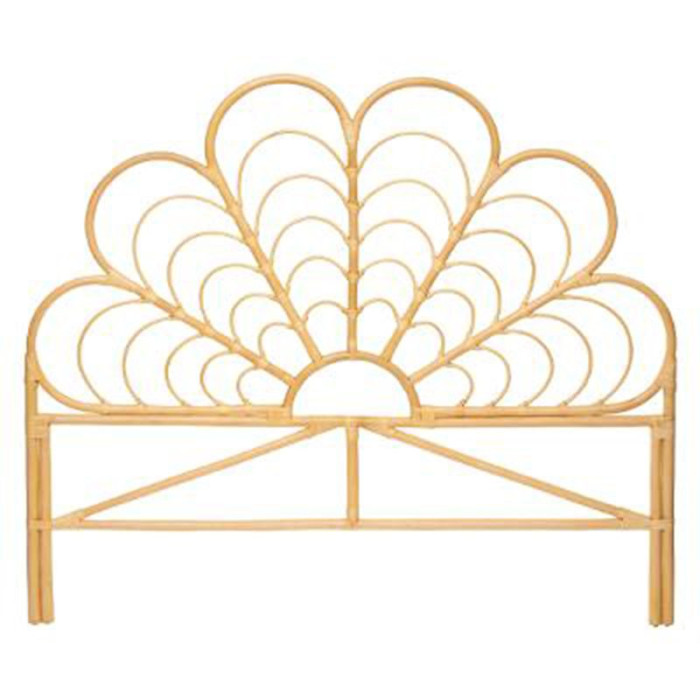Paris Prix Tête De Lit En Rotin "Idylle Folk" 140x160cm Naturel