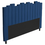 Paris Prix Tête De Lit En Velours Design "Kenty" 180cm Bleu