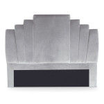 paris prix Tête de Lit en Velours "Renaya" 140cm Argent