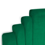 Paris Prix Tête De Lit En Velours "Renaya" 140cm Vert