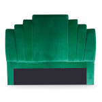 paris prix Tête de Lit en Velours "Renaya" 140cm Vert