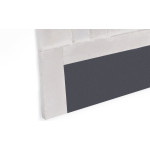 Paris Prix Tête De Lit En Velours "Renaya" 160cm Argent