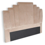 Paris Prix Tête De Lit En Velours "Renaya" 160cm Taupe