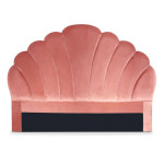 paris prix Tête de Lit en Velours "Shelly" 140cm Rose