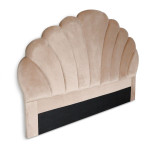 Paris Prix Tête De Lit En Velours "Shelly" 140cm Taupe