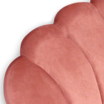 Paris Prix Tête De Lit En Velours "Shelly" 160cm Rose