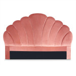 paris prix Tête de Lit en Velours "Shelly" 160cm Rose