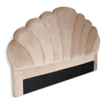 Paris Prix Tête De Lit En Velours "Shelly" 160cm Taupe