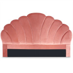 paris prix Tête de Lit en Velours "Shelly" 180cm Rose