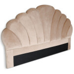 Paris Prix Tête De Lit En Velours "Shelly" 180cm Taupe