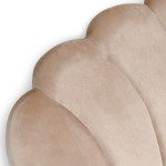 Paris Prix Tête De Lit En Velours "Shelly" 180cm Taupe