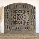 Paris Prix Tête De Lit Orientale En Bois "Sculpté" 124cm Bronze