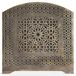paris prix Tête de Lit Orientale en Bois "Sculpté" 124cm Bronze