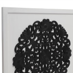 Paris Prix Tête De Lit Sculptée "Mattie" 140cm Blanc & Noir