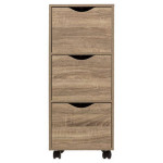 Paris Prix Tour De Rangement "3 Tiroirs" 80cm Naturel