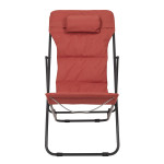 Paris Prix Transat De Plage Pliant "Corfou" 93cm Terracotta