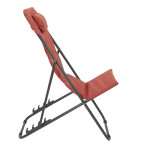 Paris Prix Transat De Plage Pliant "Corfou" 93cm Terracotta