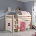 Paris Prix Tunnel De Lit Enfant "Pino Spring" 10cm Rose