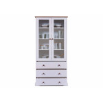 Paris Prix Vaisselier 2 Portes & 3 Tiroirs "Takao" 190cm Blanc