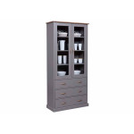 Paris Prix Vaisselier 2 Portes & 3 Tiroirs "Zernan" 190cm Gris