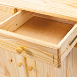 Paris Prix Vaisselier 4 Portes Bois Massif "Alienor" 198cm Naturel