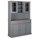 paris prix Vaisselier 5 Portes & 3 Tiroirs "Zernan" 191cm Gris