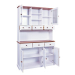 Paris Prix Vaisselier 5 Portes & 6 Tiroirs "Takao" 131cm Blanc