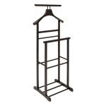paris prix Valet de Chambre en Bois "Antidérapant" 103cm Noir