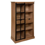 paris prix Vitrine 2 Tiroirs Design "Danik" 150cm Marron