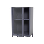 Paris Prix Vitrine Avec Porte En Verre "Misha" 150cm Gris