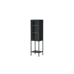 Paris Prix Vitrine Avec Porte En Verre "Misha" 150cm Noir