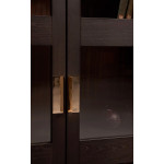 Paris Prix Vitrine Design 2 Portes "Pimlico" 148cm Charbon