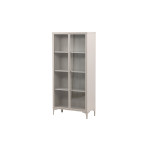 Paris Prix Vitrine Design 2 Portes "Piring" 190cm Beige